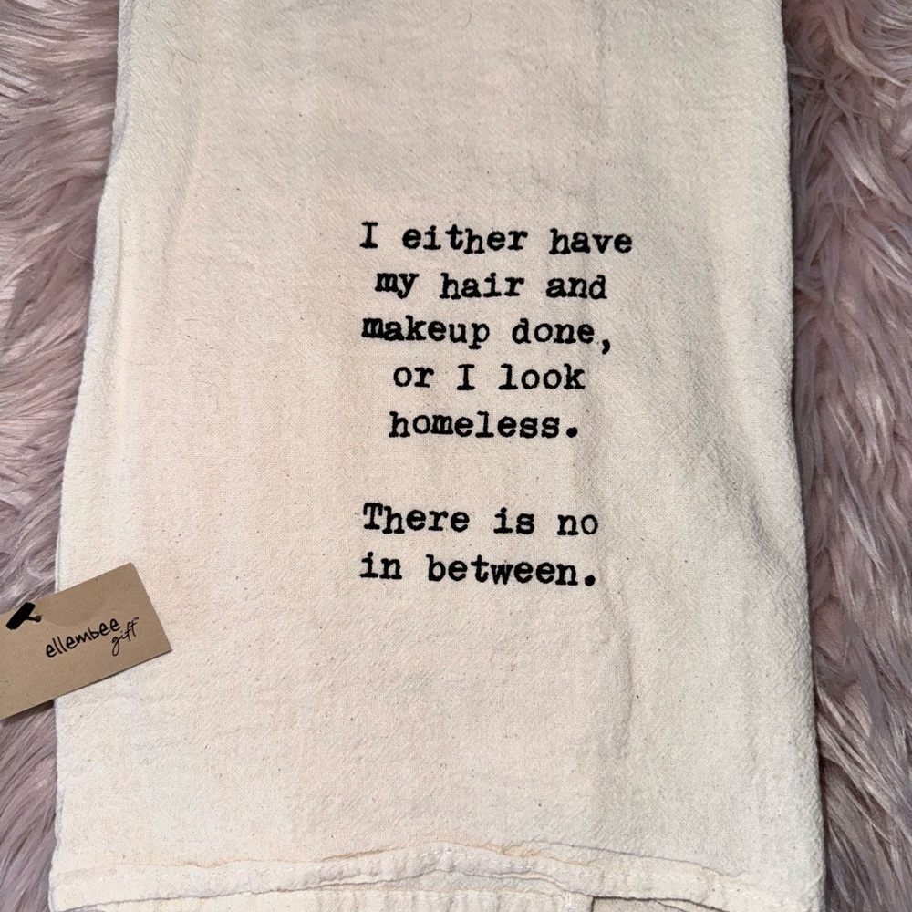 Sassy Towel "homeless". NEW